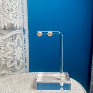 Elegant Faux Pearl Stud Earrings